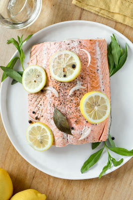 slow cooker gepocheerde zalm