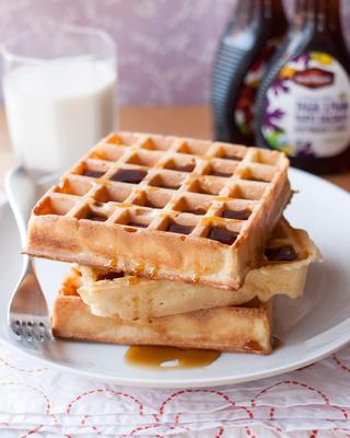 gistende wafels 's nachts