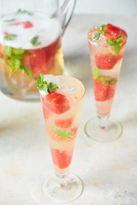 watermeloen prosecco punch