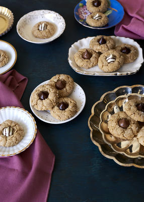 gekruide pindakaas zoen cookies