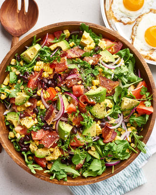 bacon avocado salade kommen